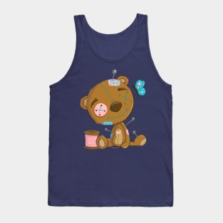 Tattered Cute Teddy Bear Tank Top